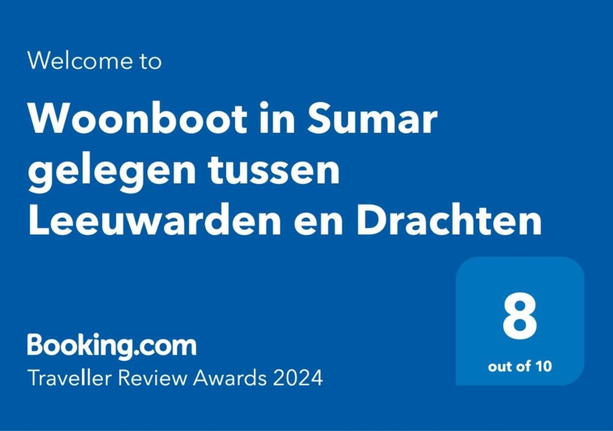 Woonboot In Sumar Gelegen Tussen Leeuwarden En Drachten Suameer Exteriér fotografie